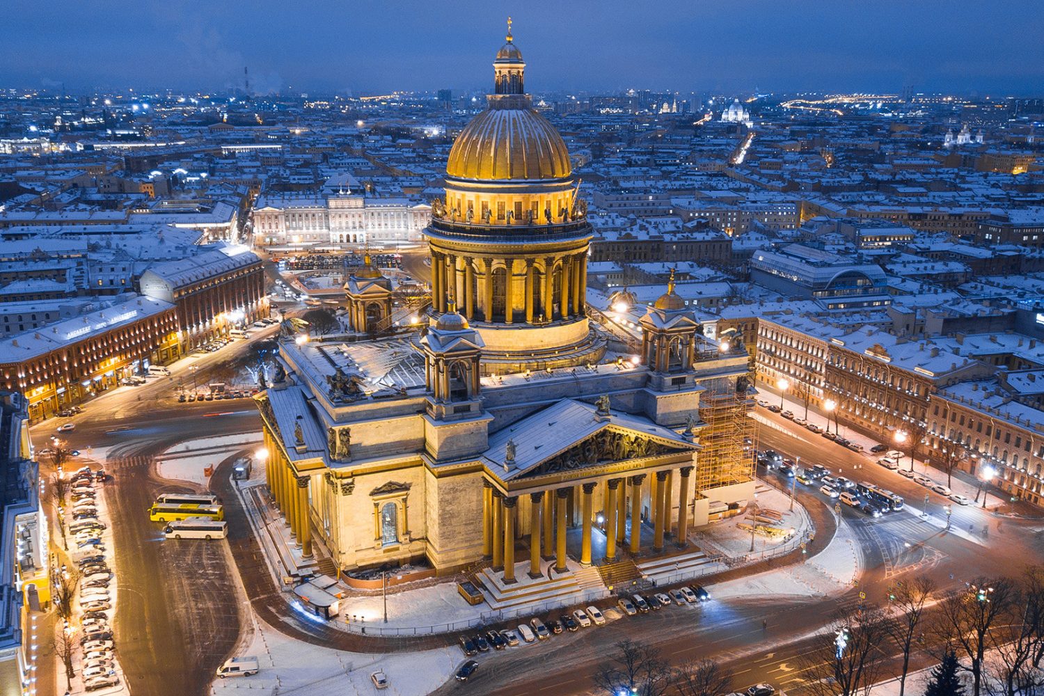 Russian capital in winter