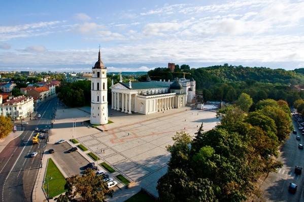 Vilnius square view